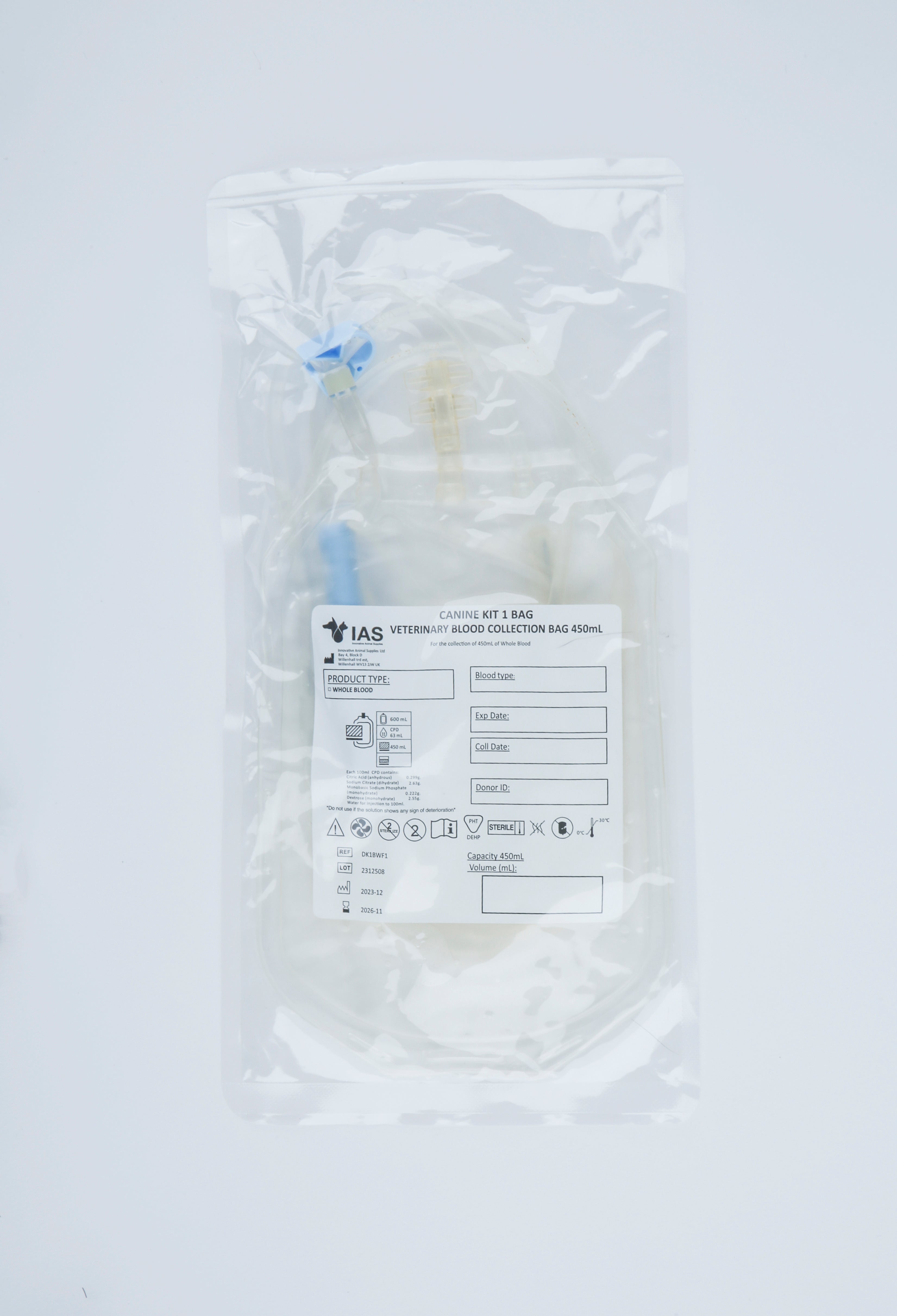 IAS Single Canine Kit 450mL